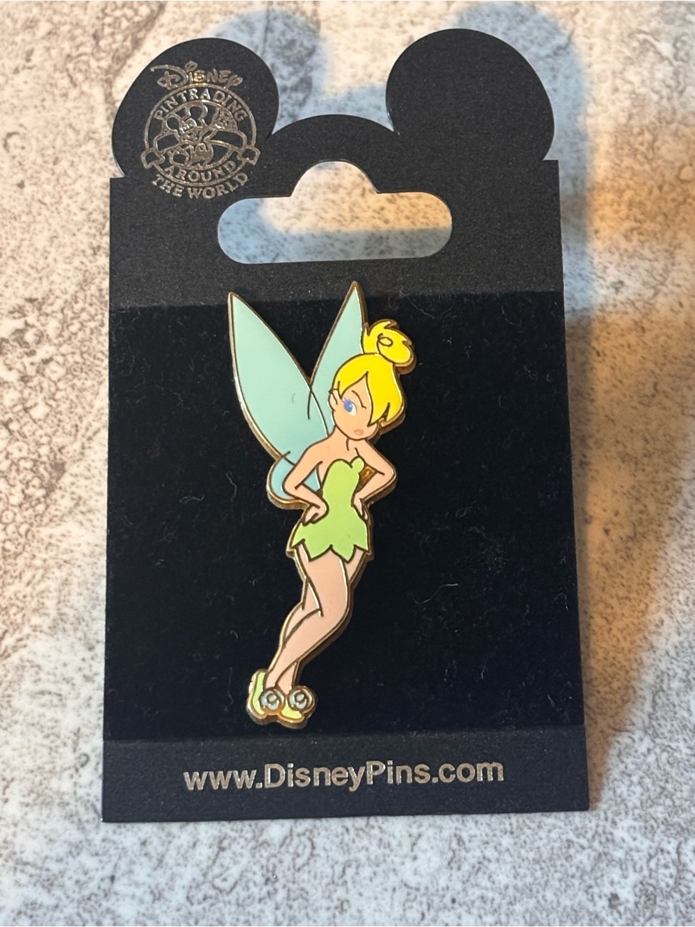 Tinker Bell - Blue Eyes Winking Disney Pin